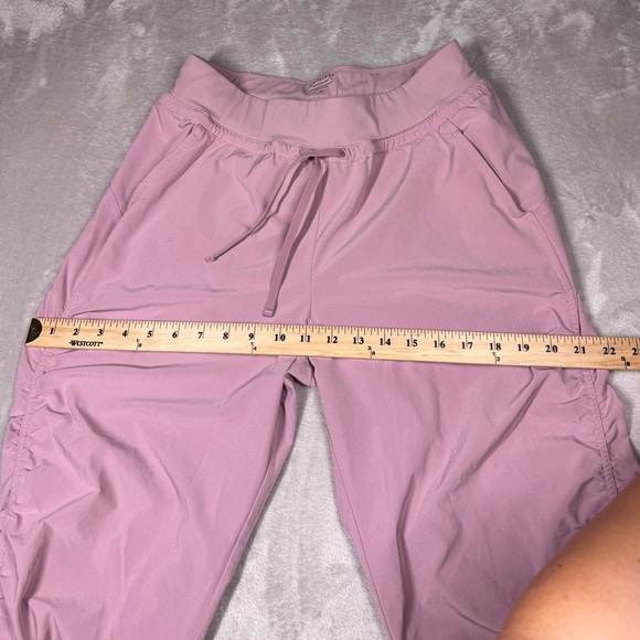 Athleta Attitude Sugarplum Mauve Dusty Rose Pink Athletic Jogger Pants 6 Tall - Picture 8 of 16